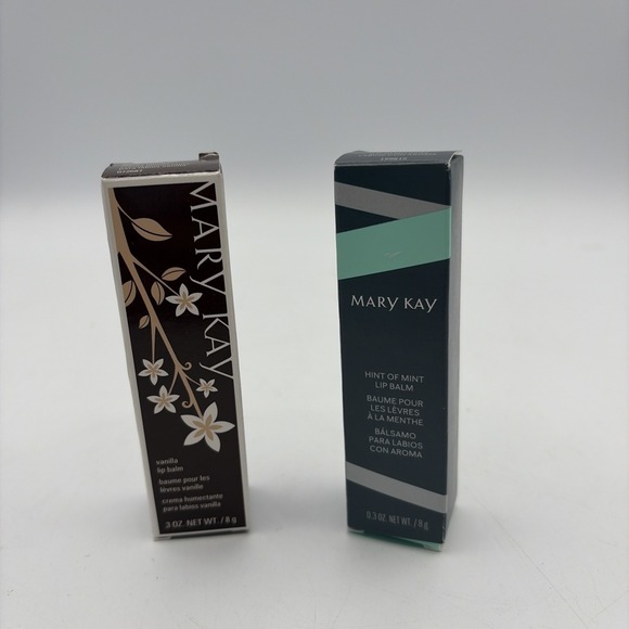 Mary Kay Other - Mary Kay Hint Of Mint & Vanilla Lip Balm Lot Of (2) - New Old Stock